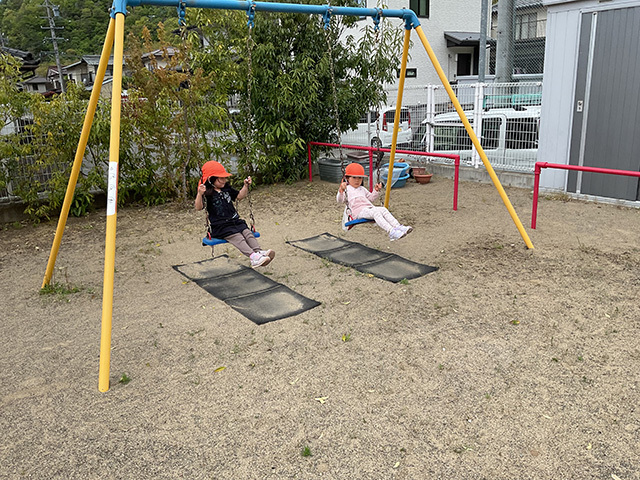 3園庭での自由あそび
